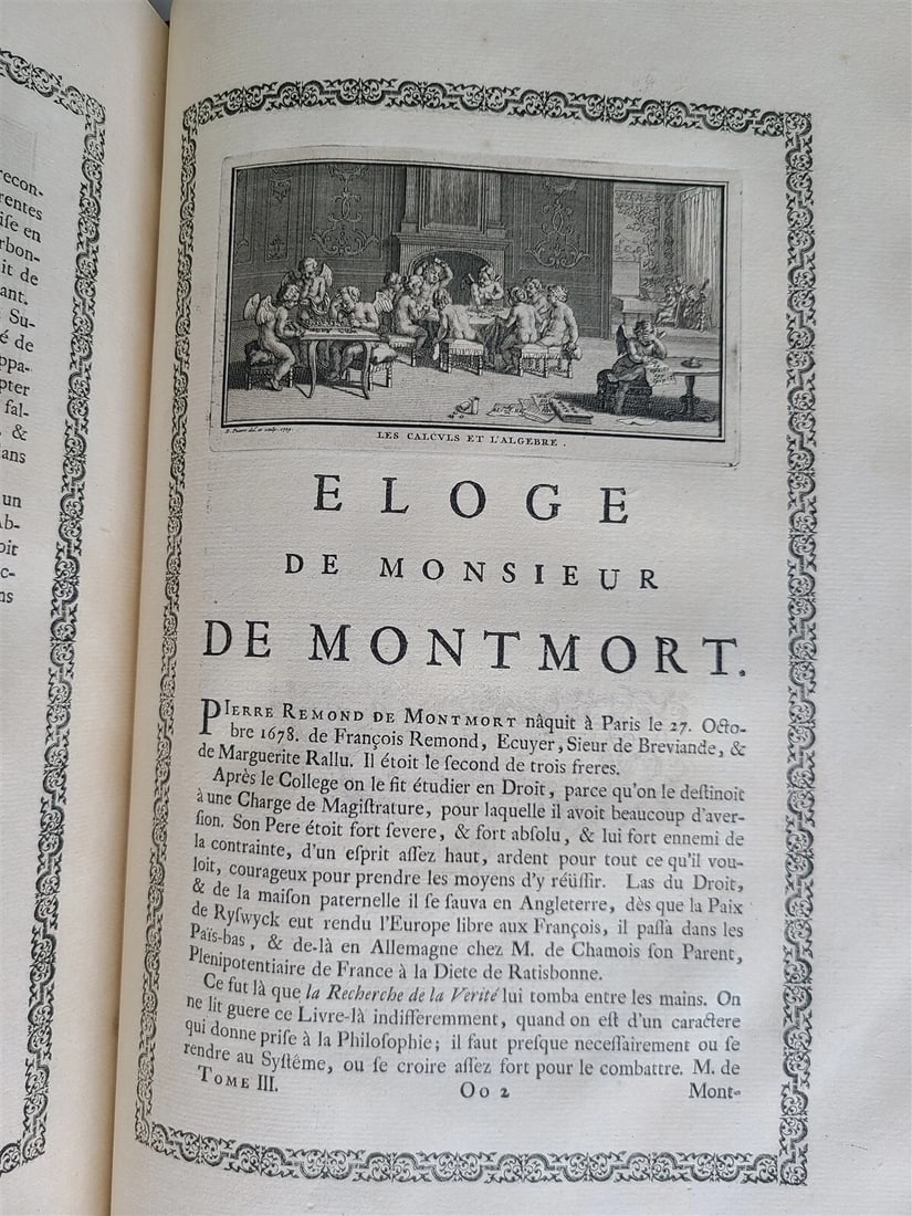 1728 Bernard Le Bovier de Fontenelle WORKS 3 FOLIO VOLUMES ILLUSTRATED antique - 20