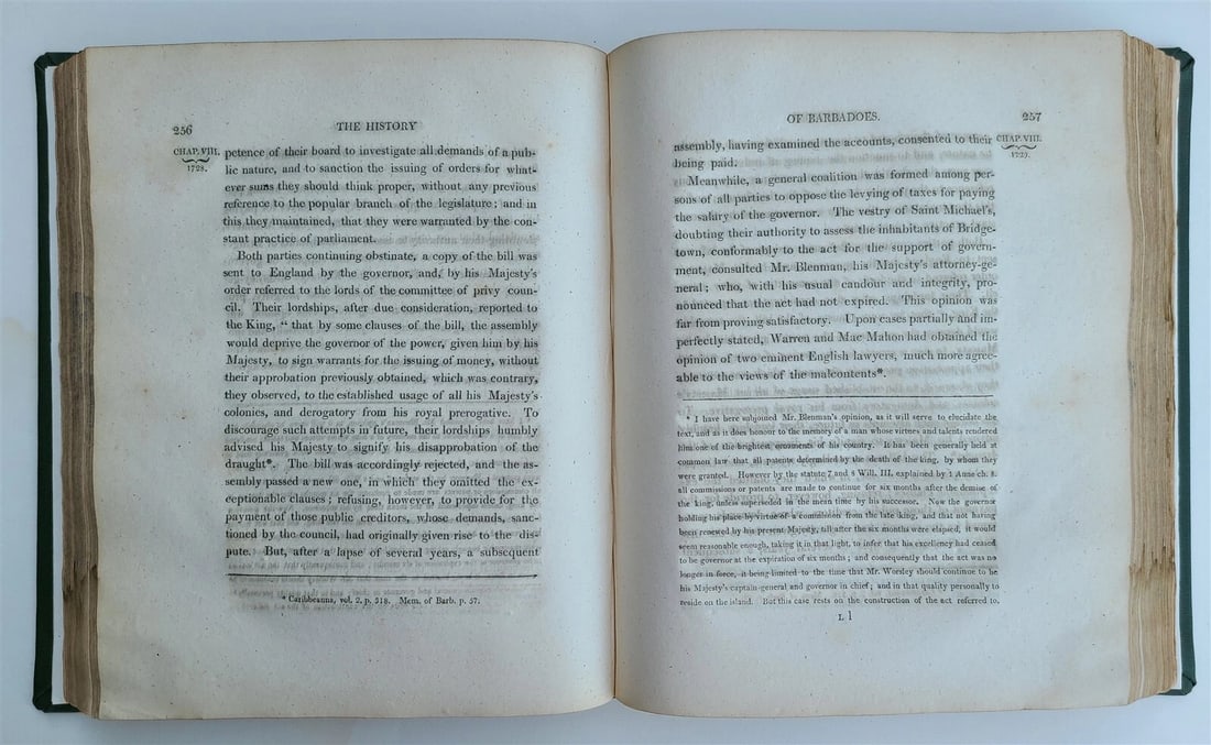1808 HISTORY of BARBADOS from 1605 to 1801 by John POYER antique RARE - 6