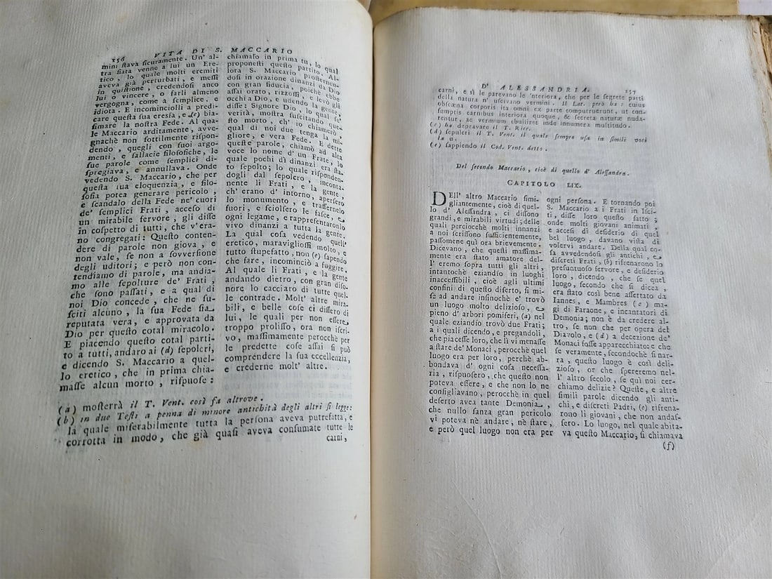 1731-1735 LIVES OF HOLY FATHERS 4 VOLUMES antique in ITALIAN VELLUM BOUND - 5