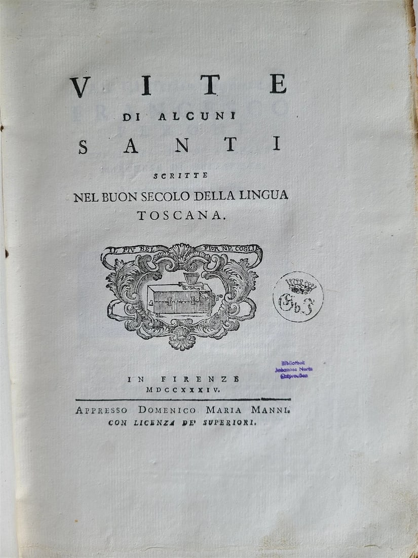 1731-1735 LIVES OF HOLY FATHERS 4 VOLUMES antique in ITALIAN VELLUM BOUND - 8