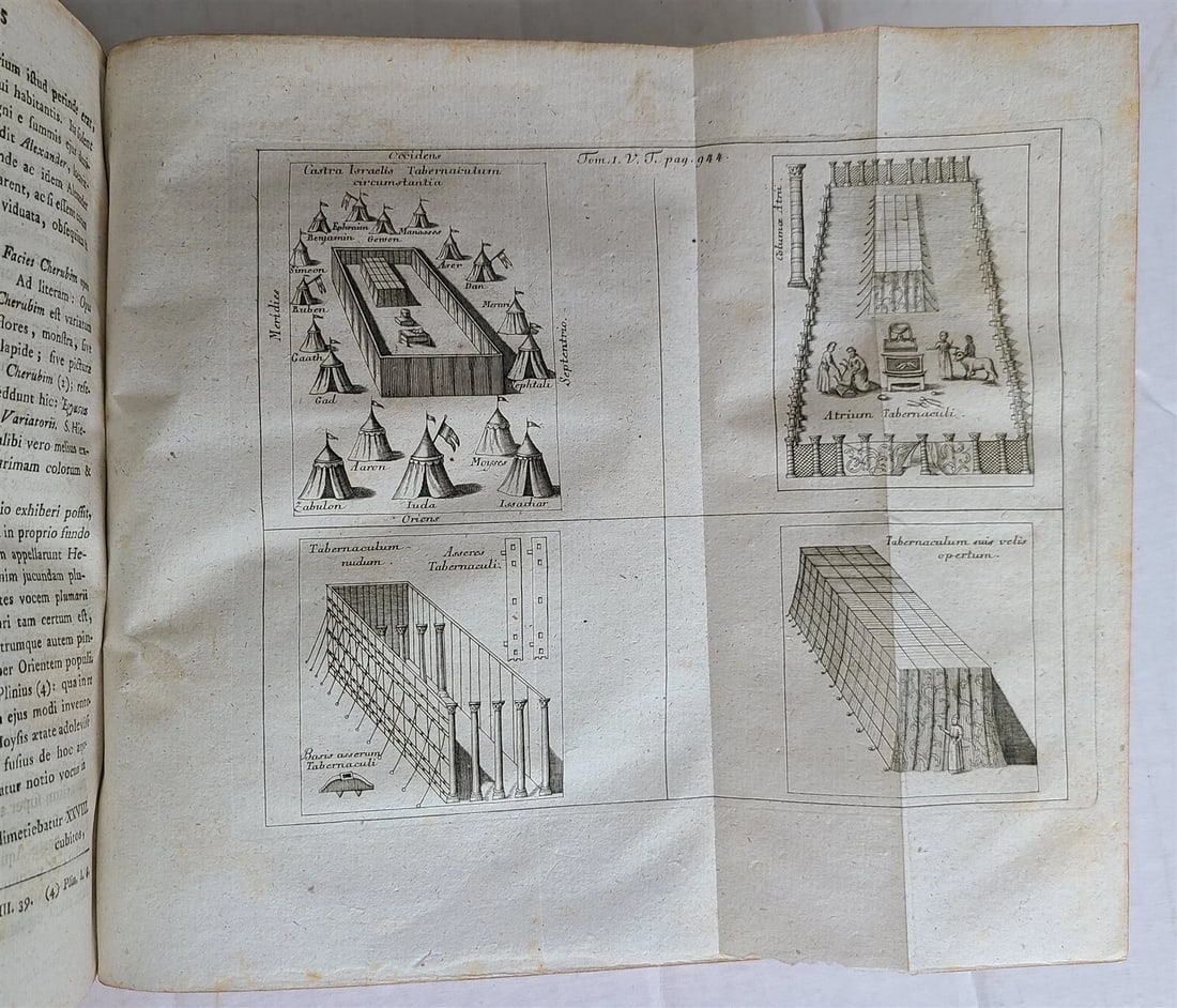 1789-92 BIBLE COMMENTARY by A. CALMET 11 VOLUMES ILLUSTRATED w/ MAPS antique - 7
