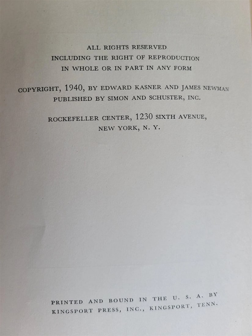 1940 MATHEMATICS and IMAGINATION by E.KASNER & J. NEWMAN vintage 1st EDITION - 3