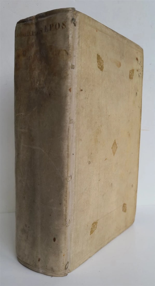 1734 VITAE EXCELLENTIUM IMPERATORUM CORNELIUS NEPOS VELLUM antique ROMAN - 2