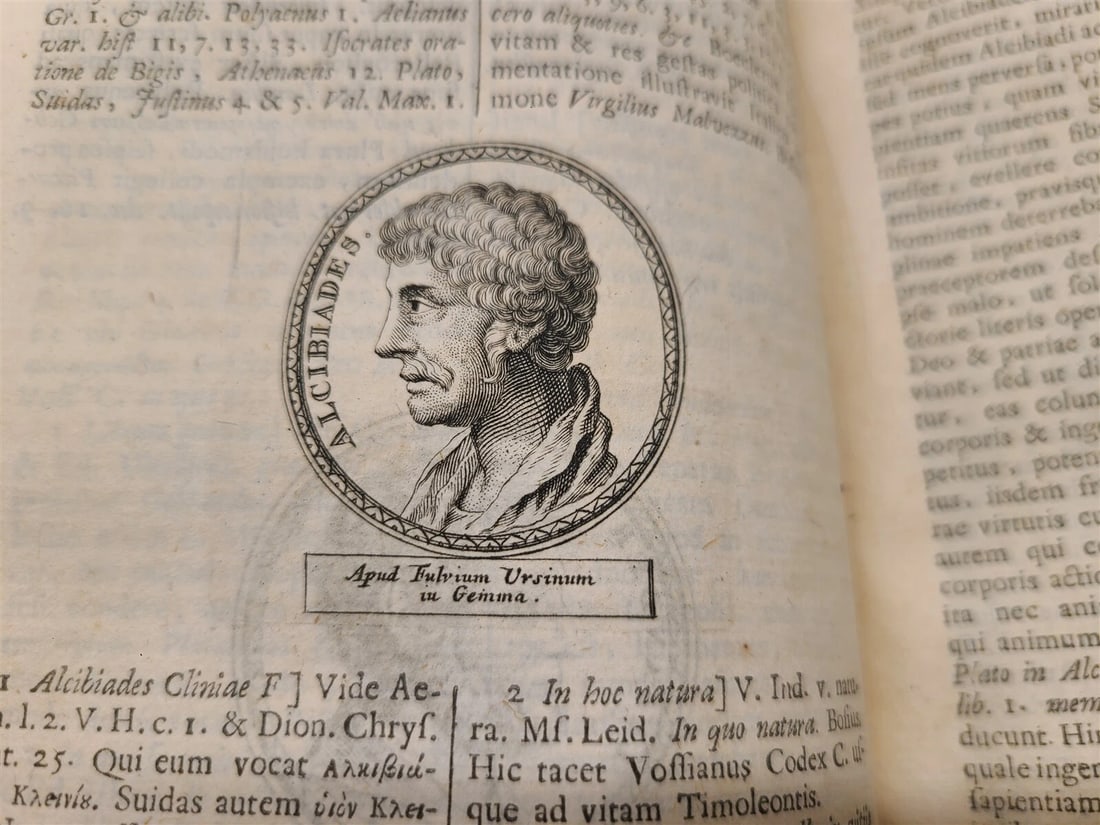 1734 VITAE EXCELLENTIUM IMPERATORUM CORNELIUS NEPOS VELLUM antique ROMAN - 5