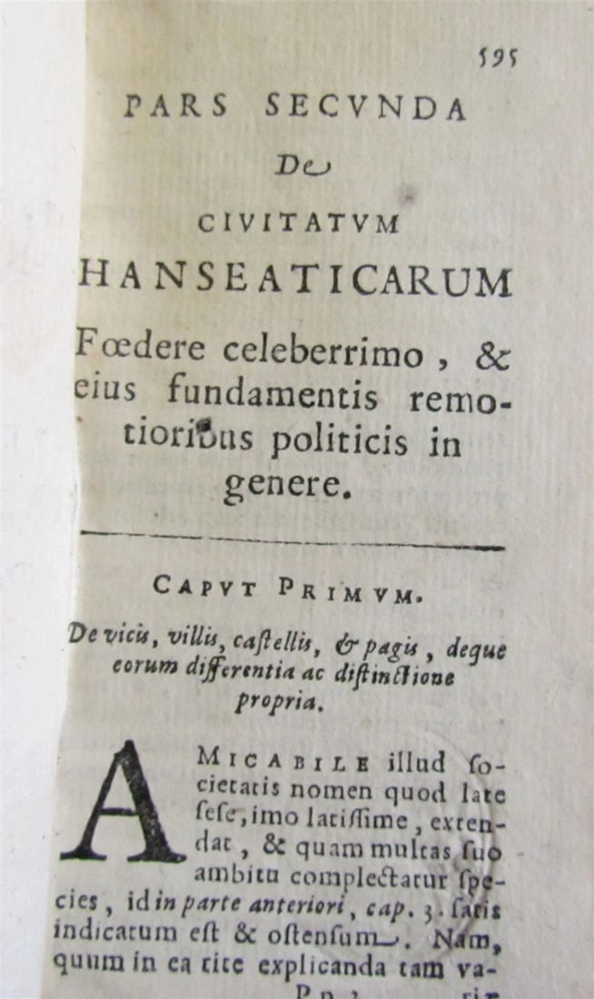 1631 HISTORY of HANSEATIC CITIES 4 VOLUMES by Angelus Marianus antique - 6