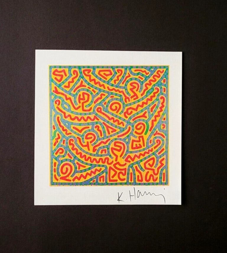 Keith Haring | Vintage Print Signed | Collector Piece Framed TS - 2