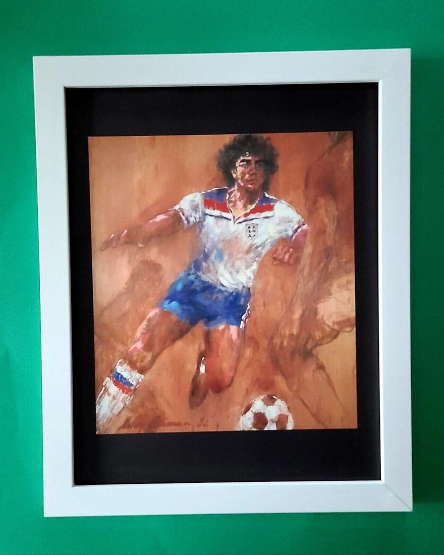 LeRoy Neiman KEVIN KEEGAN UK SOCCER Signed Pop Art Mounted & Framed New 14X11 W (1 of 3)