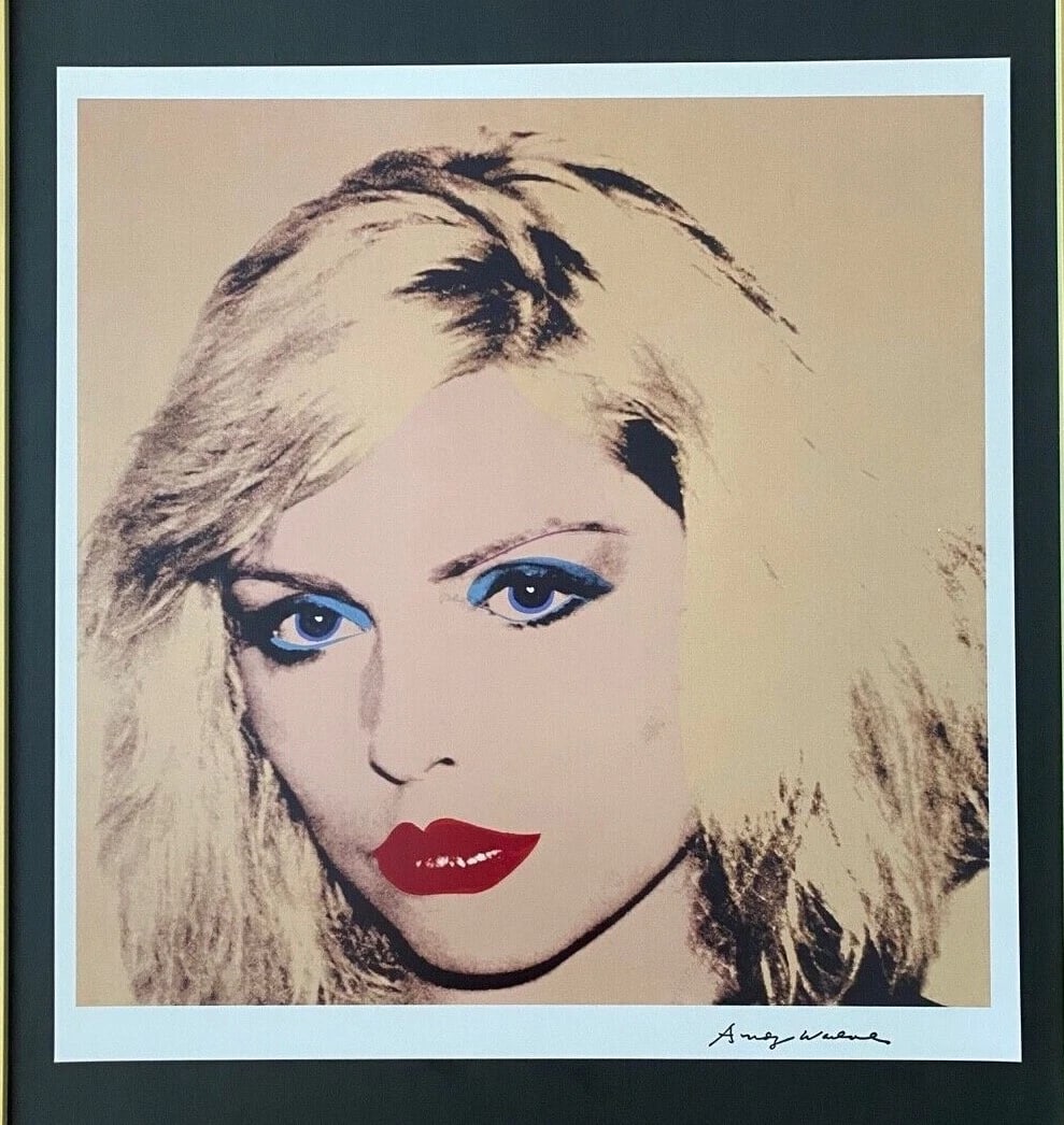 Andy Warhol Debbie Harry Vintage 1984 Signed Print Framed Pop Art Collector Art - 2