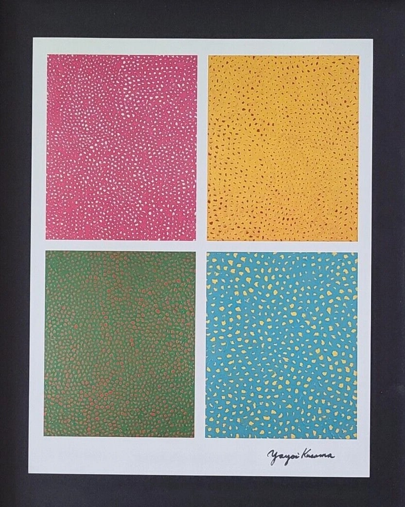 Yayoi Kusama | 1990's Artistic Pop Art Print Signed | Mounted and Framed | - 2