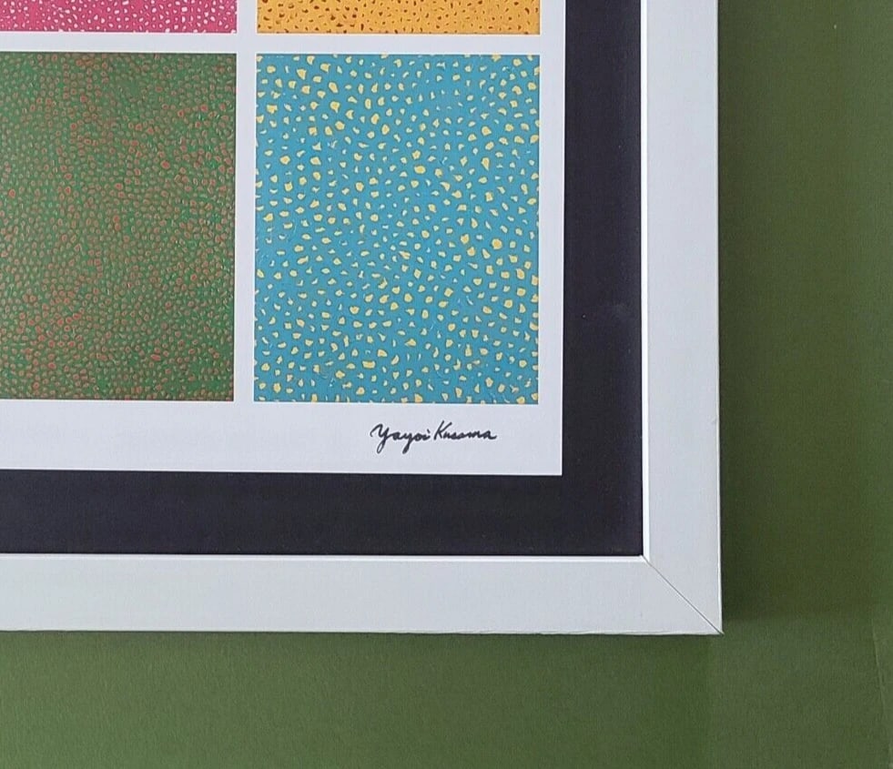 Yayoi Kusama | 1990's Artistic Pop Art Print Signed | Mounted and Framed | - 3