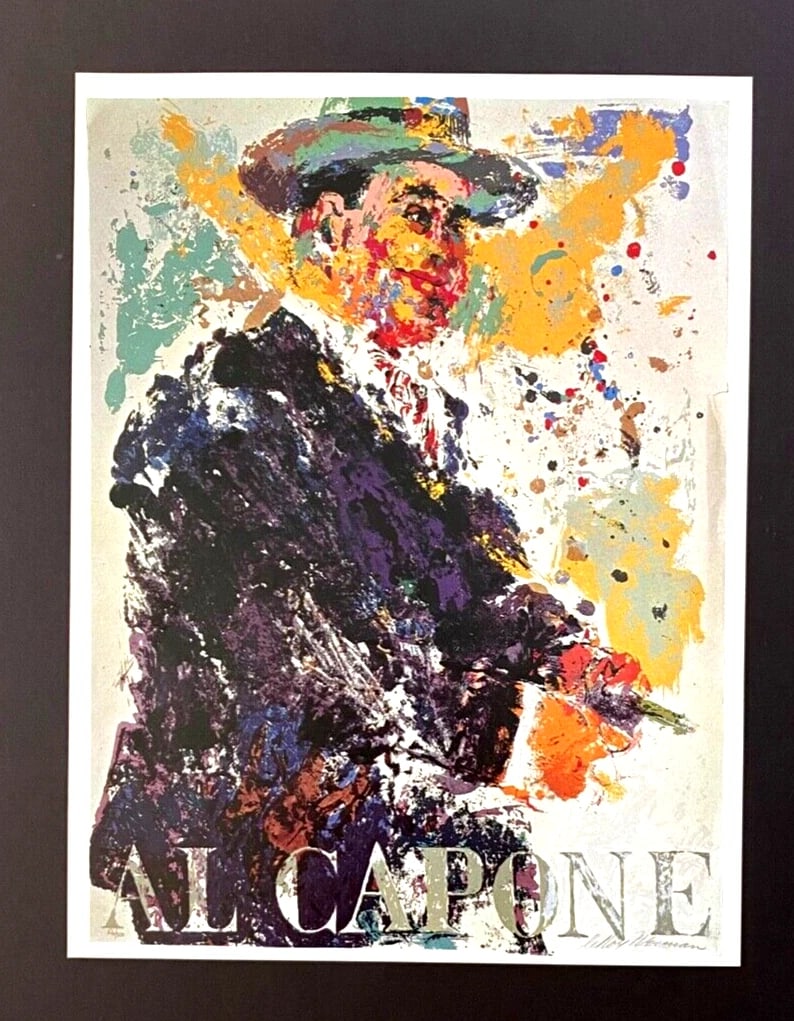 LeRoy Neiman "Al Capone" Signed Pop Art Mounted and with New Frame - 2