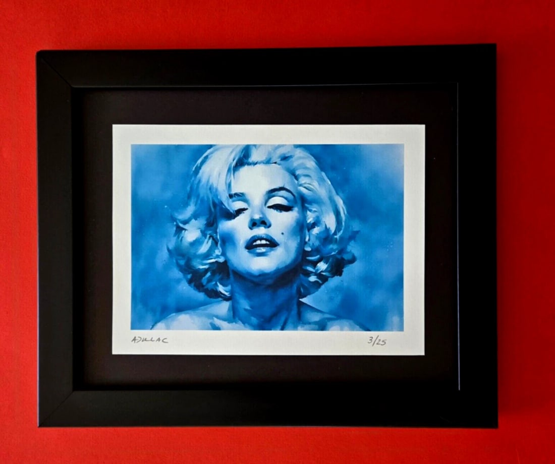 ALEXANDER DULAC | MARILYN MONROE Hand Signed Authentic Print Edition of 25 COA: My art is a celebration of the grandeur and splendor of the Legends of our Time. Through my portraits, I seek to immortalize those who not only define but also inspire aspiration and luxury in our