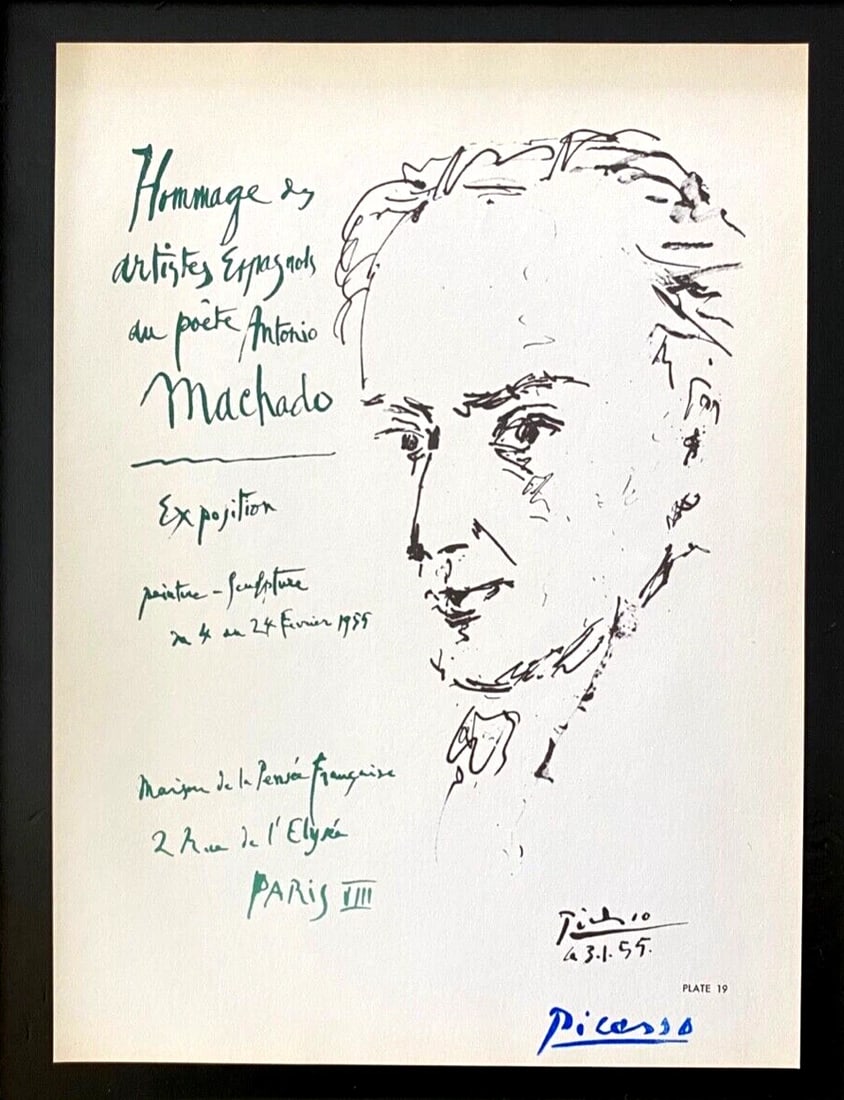 PABLO PICASSO | Vintage 1964 Signed Offset Lithograph | Ltd. Ed | Framed - 2