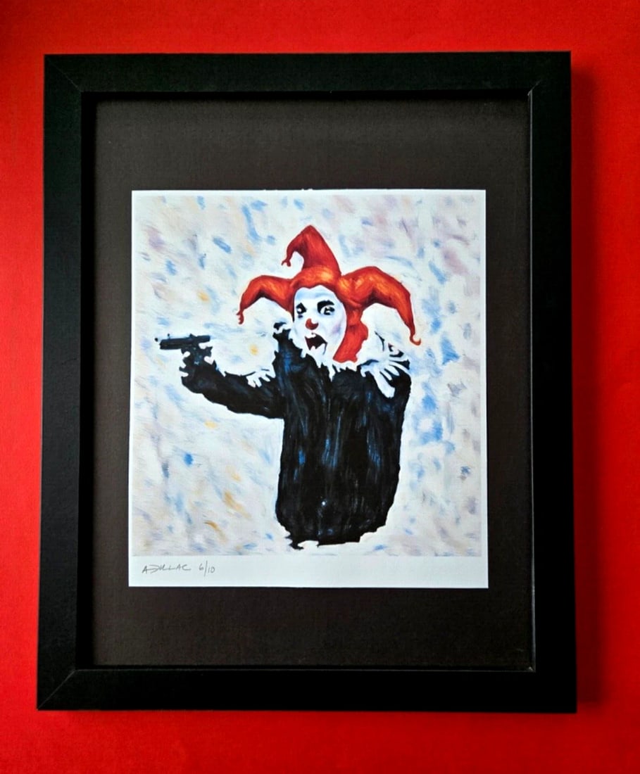 ALEXANDER DULAC | MY INSANE CLOWN Hand Signed Authentic Print Ed. of 10 COA - 3