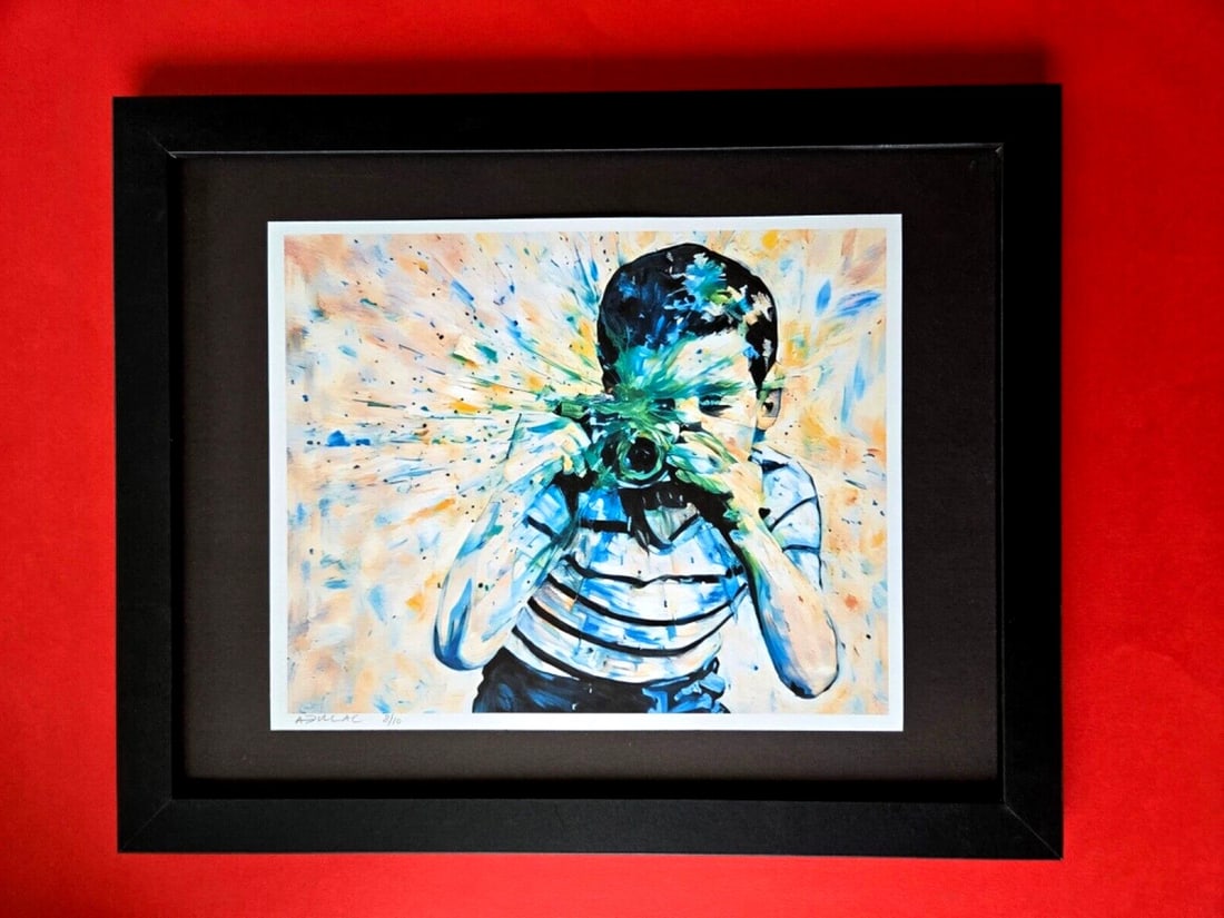 ALEXANDER DULAC | TAKING PICS? Hand Signed Authentic Print Ed. of 10 COA: My art is a celebration of the grandeur and splendor of the Legends of our Time. Through my portraits, I seek to immortalize those who not only define but also inspire aspiration and luxury in our