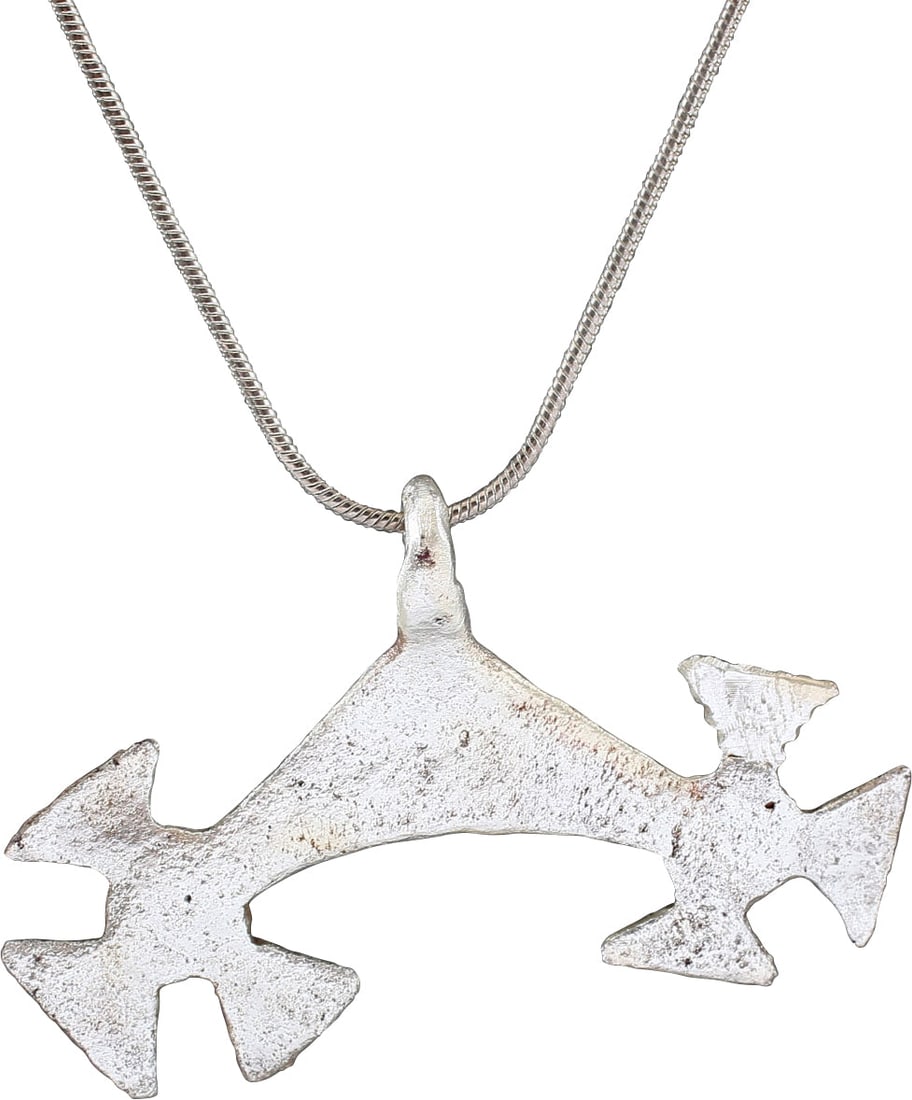 RARE VIKING LUNAR AMULET NECKLACE 950-1050 AD - 2