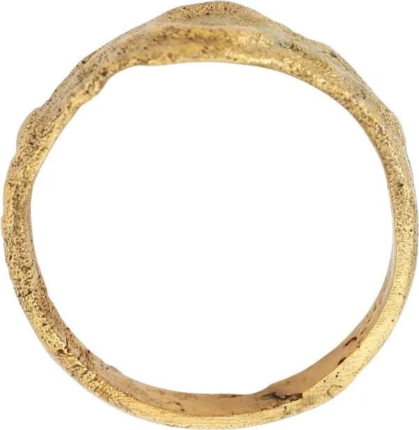 EUROPEAN BETROTHAL RING 9th-12th CENT JEWELRY, SIZE 5 1/4 - 2