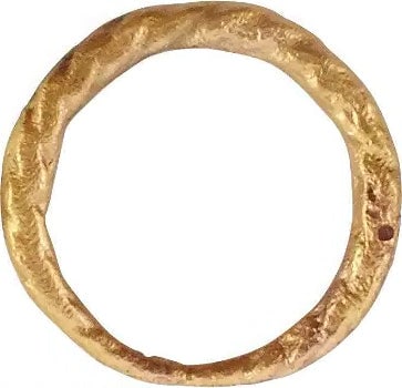 VIKING TWISTED RING, 9th-10th C. AD, SIZE 7 1/4 - 2