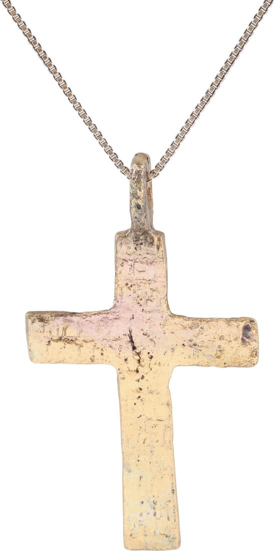 GOOD EASTERN EUROPEAN CHRISTIAN CROSS NECKLACE, 17TH-18TH CENTURY - 2