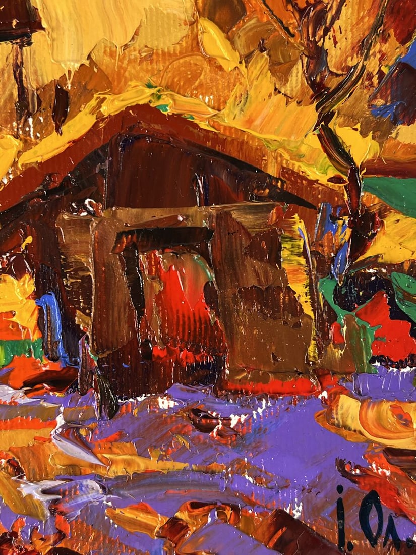 Oil painting Quiet Courtyard in the Village Oleksiy Ivanyuk - 10