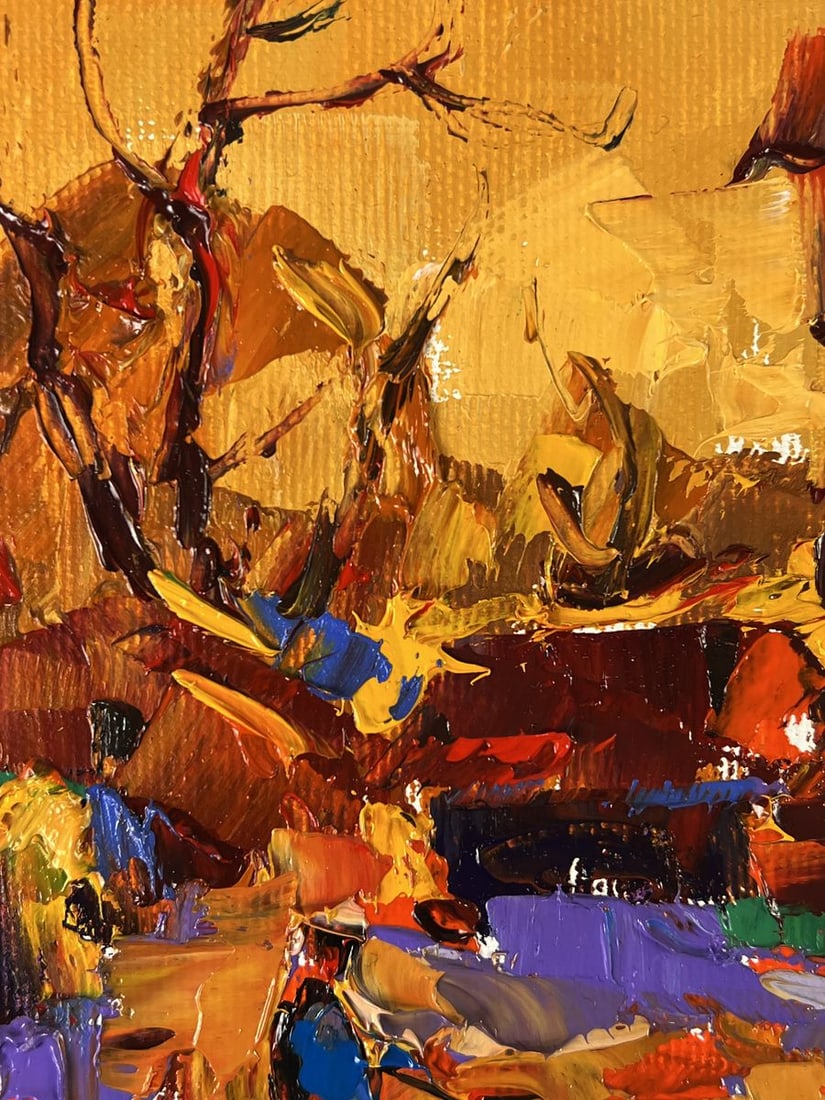 Oil painting Quiet Courtyard in the Village Oleksiy Ivanyuk - 4