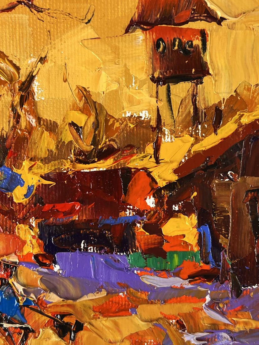 Oil painting Quiet Courtyard in the Village Oleksiy Ivanyuk - 6