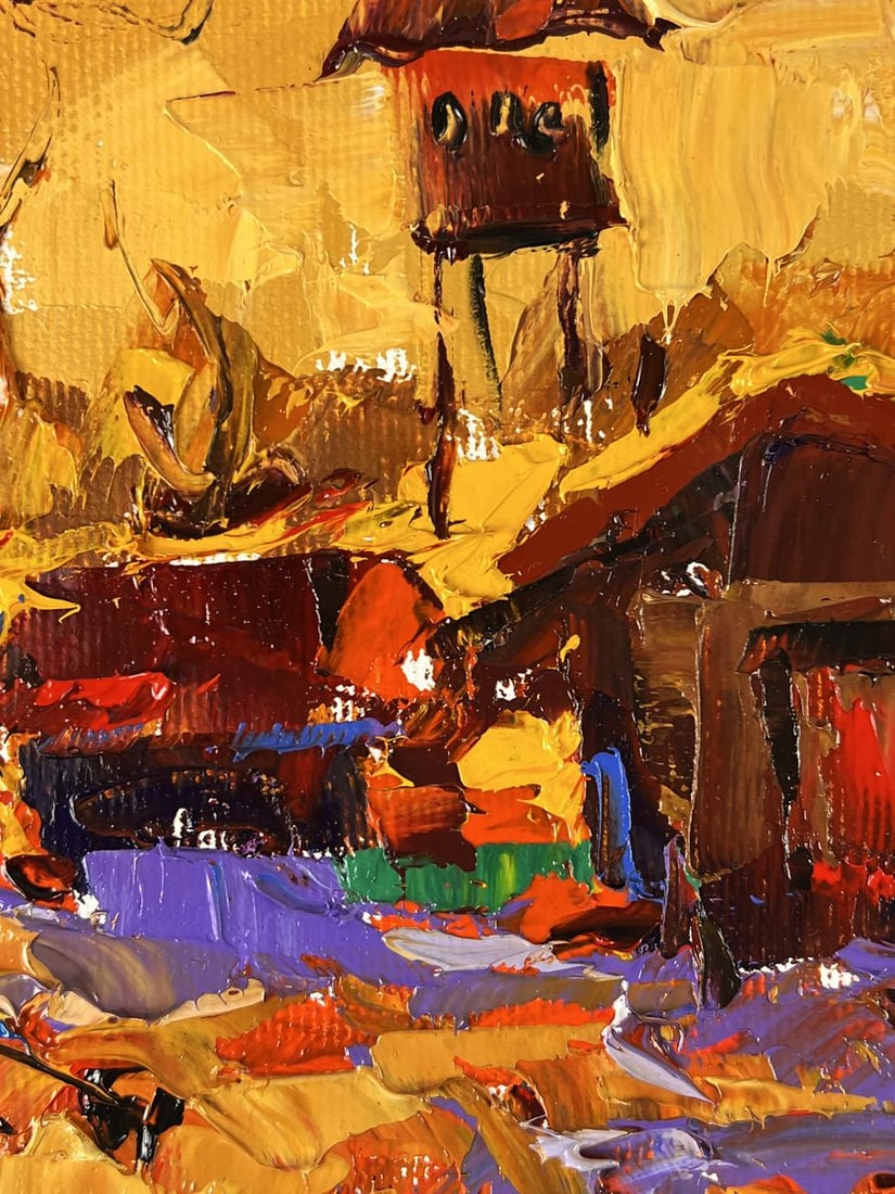 Oil painting Quiet Courtyard in the Village Oleksiy Ivanyuk - 7