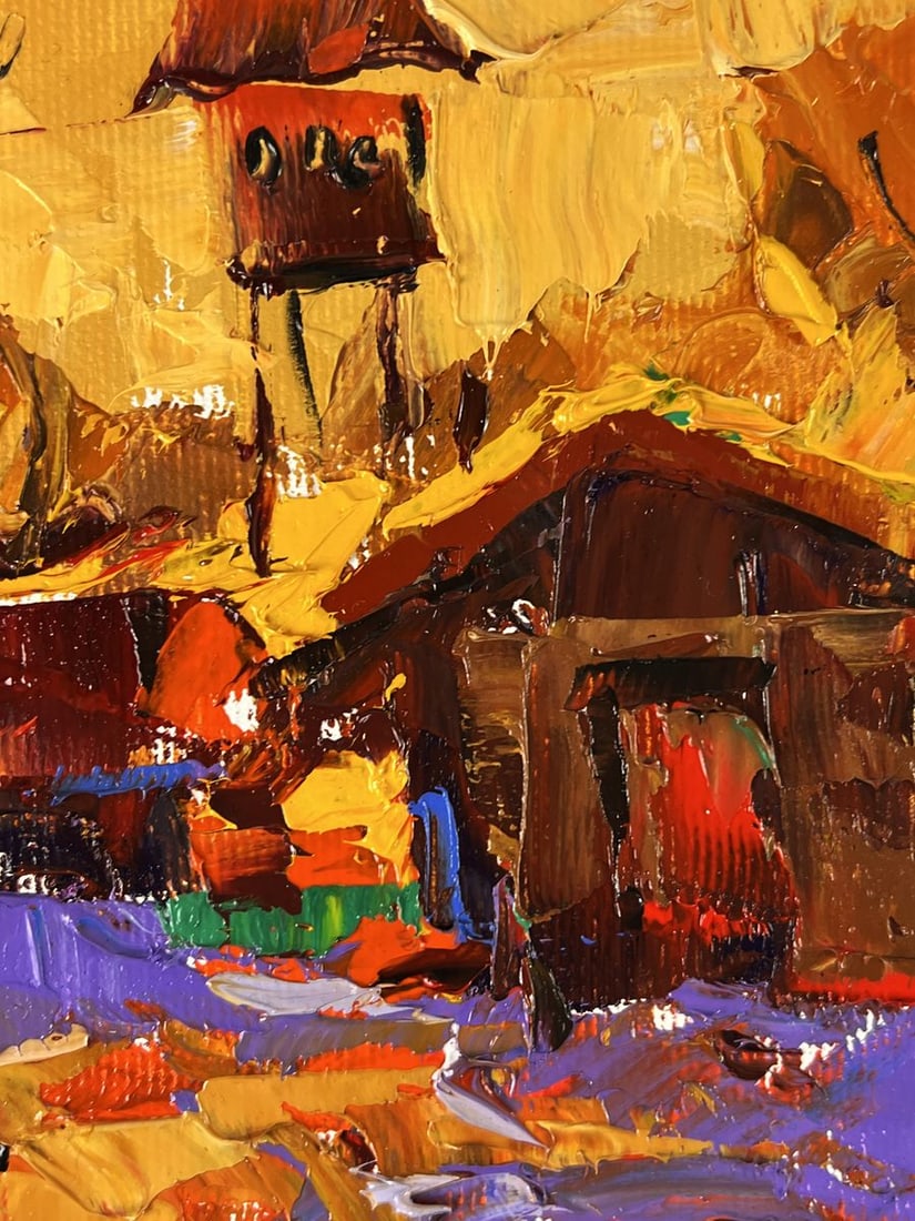 Oil painting Quiet Courtyard in the Village Oleksiy Ivanyuk - 8
