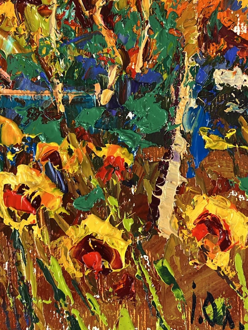 Oil painting The edge of the village Oleksiy Ivanyuk - 10