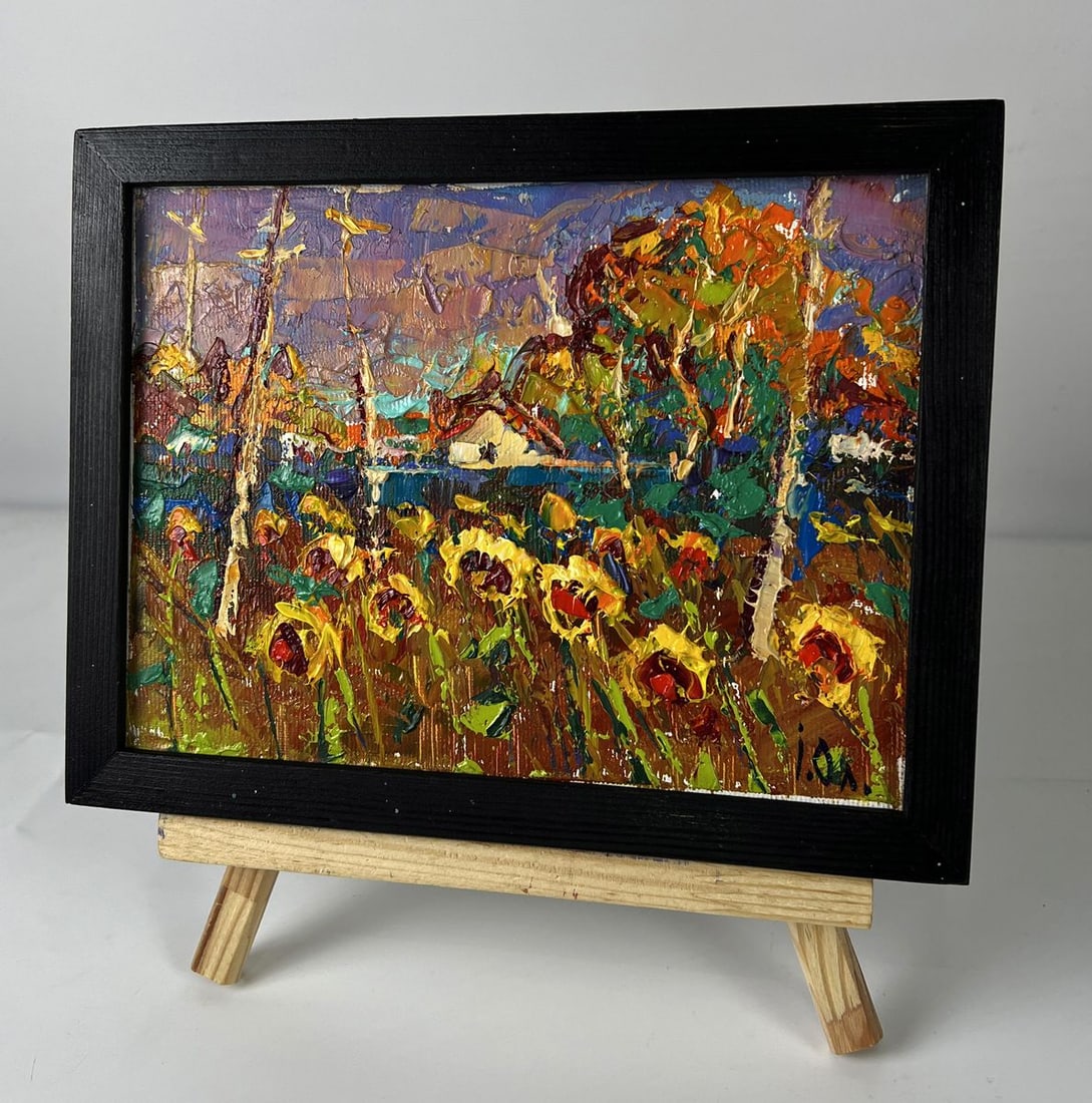 Oil painting The edge of the village Oleksiy Ivanyuk - 2