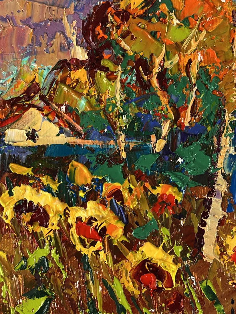 Oil painting The edge of the village Oleksiy Ivanyuk - 7