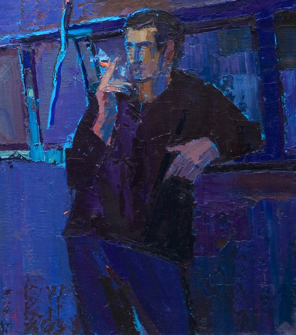 Oil painting Evening at home Natalia Korf-Ivaniuk - 7