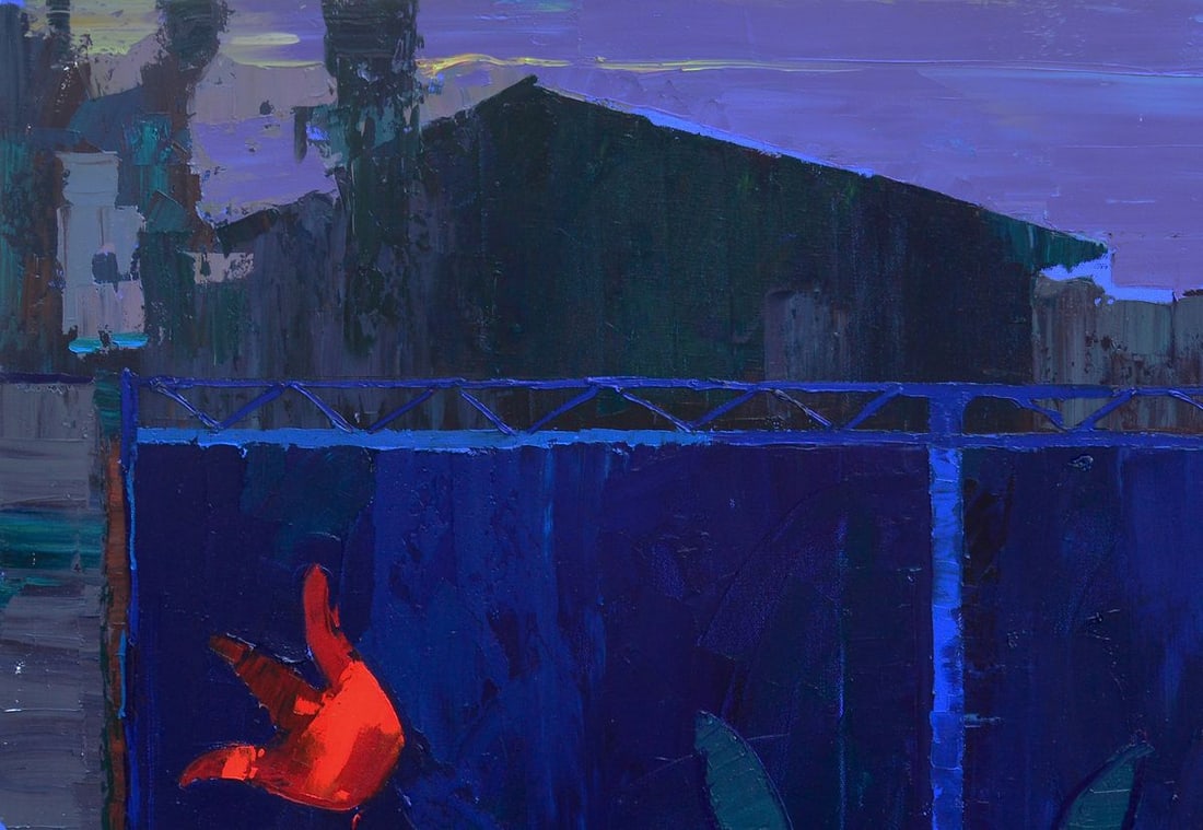 Oil painting Patterns on the evening gates Natalia Korf-Ivaniuk - 2