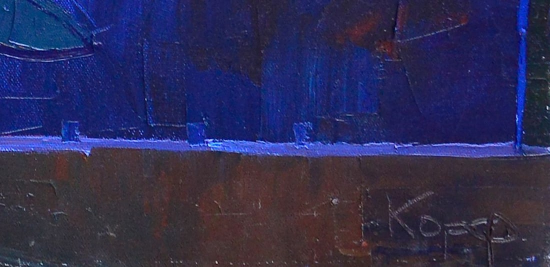 Oil painting Patterns on the evening gates Natalia Korf-Ivaniuk - 6