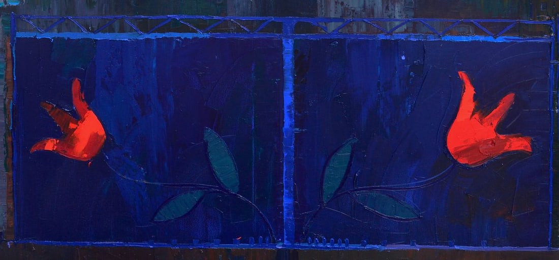 Oil painting Patterns on the evening gates Natalia Korf-Ivaniuk - 7