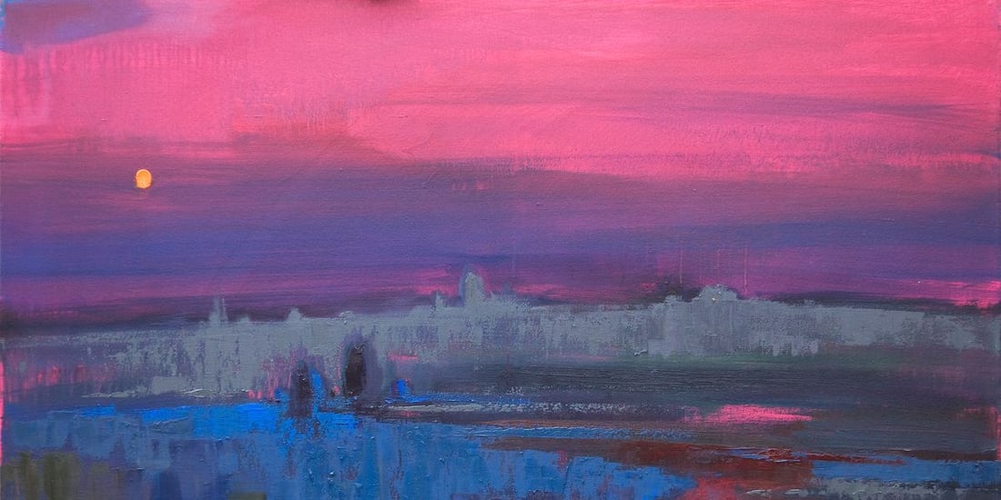 Oil painting Field In The Fog Natalia Korf-Ivaniuk - 7