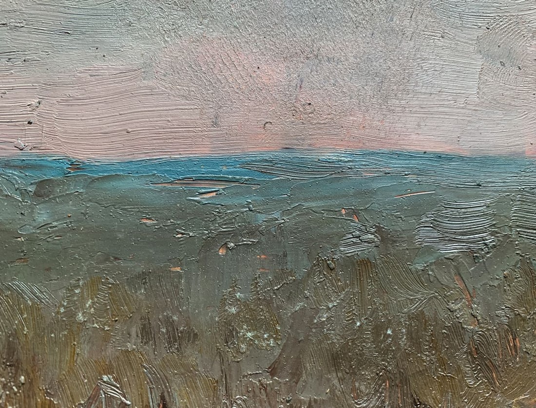 Oil painting Sunset over the sea horizon Ivan Tsyupka - 3