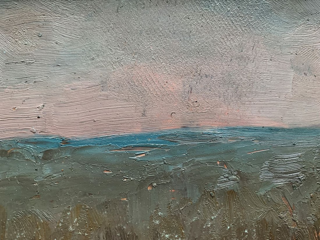 Oil painting Sunset over the sea horizon Ivan Tsyupka - 4