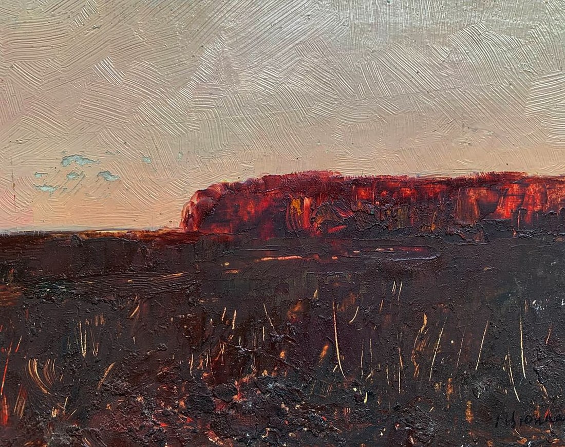 Oil painting In the autumn field Ivan Tsyupka - 2