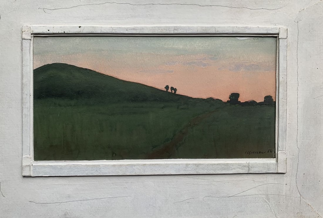 Pastel painting Evening above the cellars Ivan Tsyupka - 2
