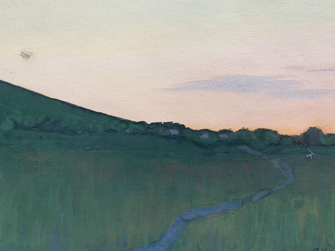 Pastel painting A stream among the hills Ivan Tsyupka - 3