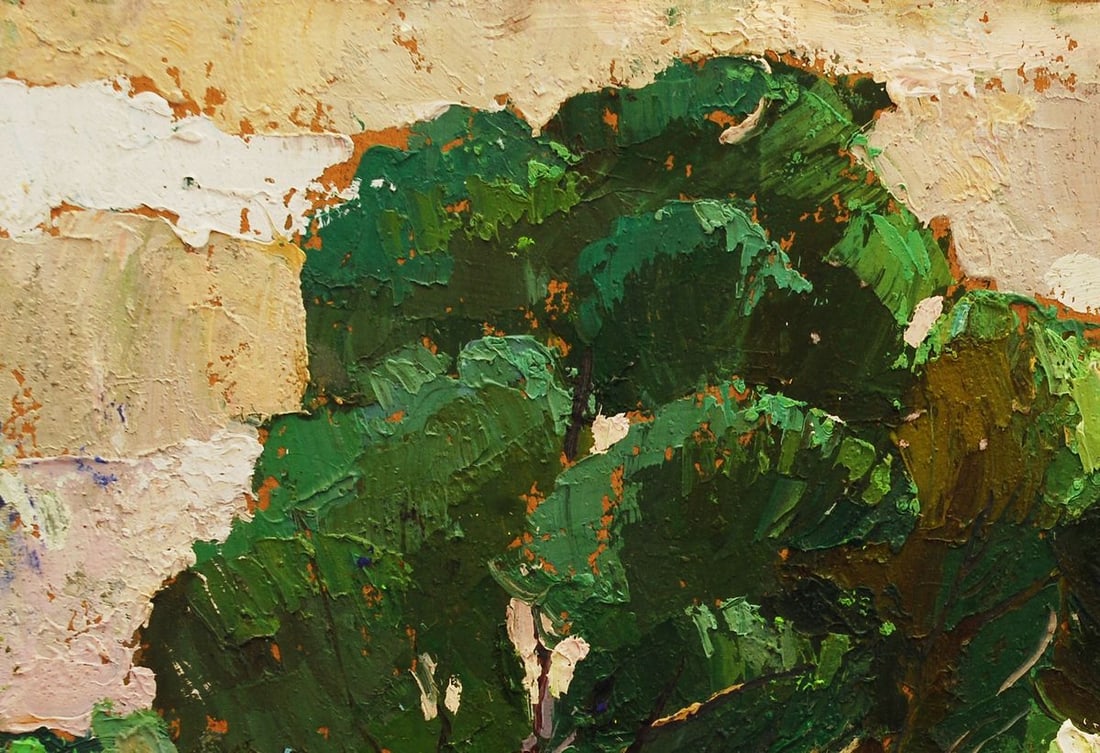 Oil painting Play of light in branches Egor Shvachunov - 2