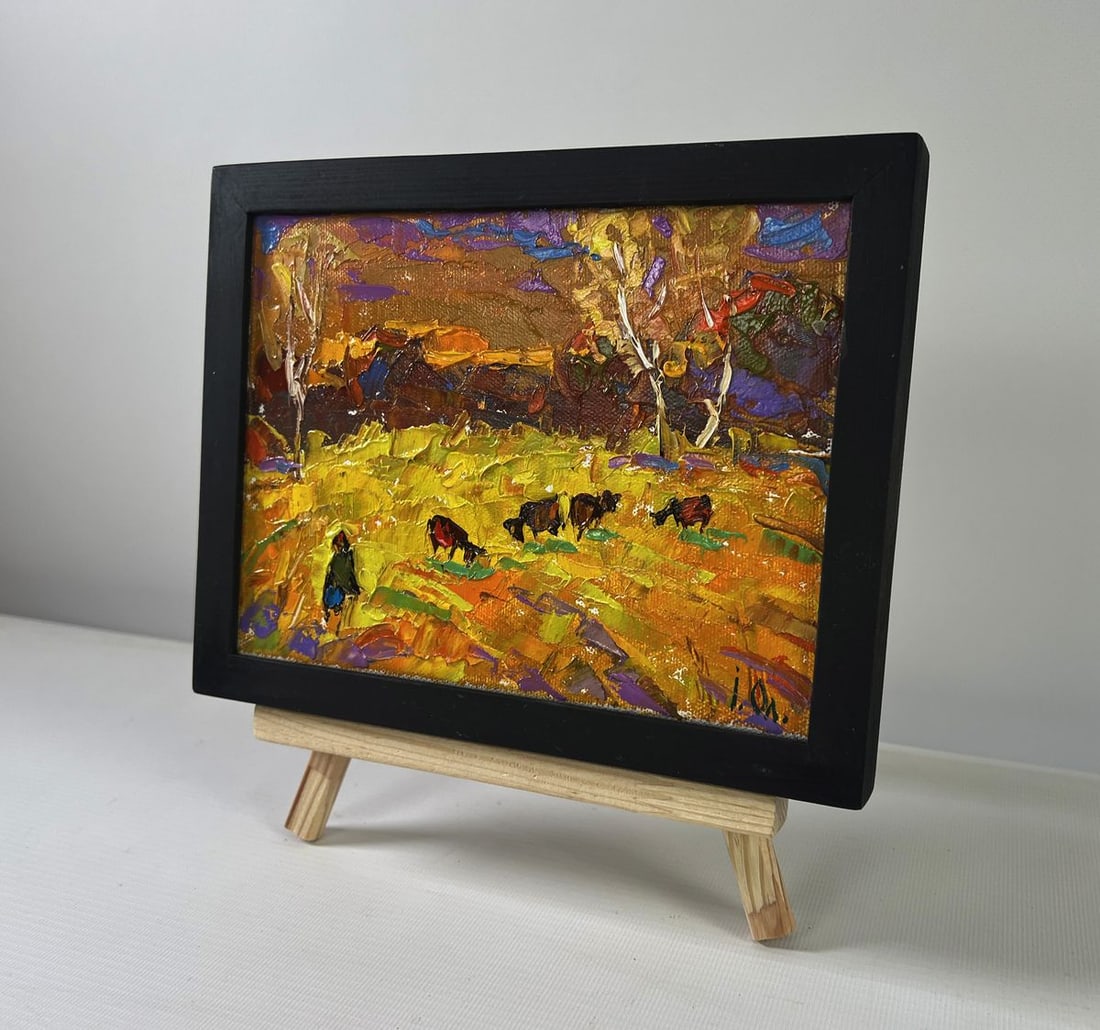 Oil painting Autumn and the last singing of birds Oleksiy Ivanyuk - 2