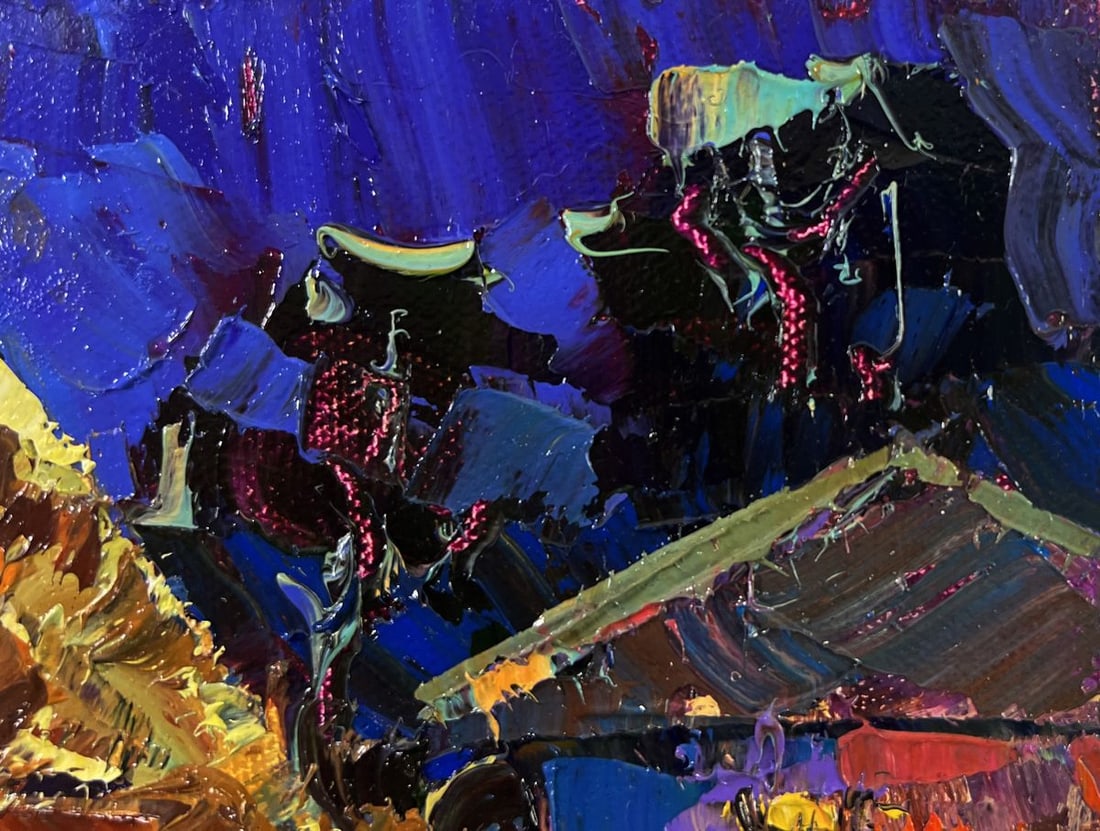 Oil painting Stars twinkle in a calm sky Oksana Ivanyuk - 4