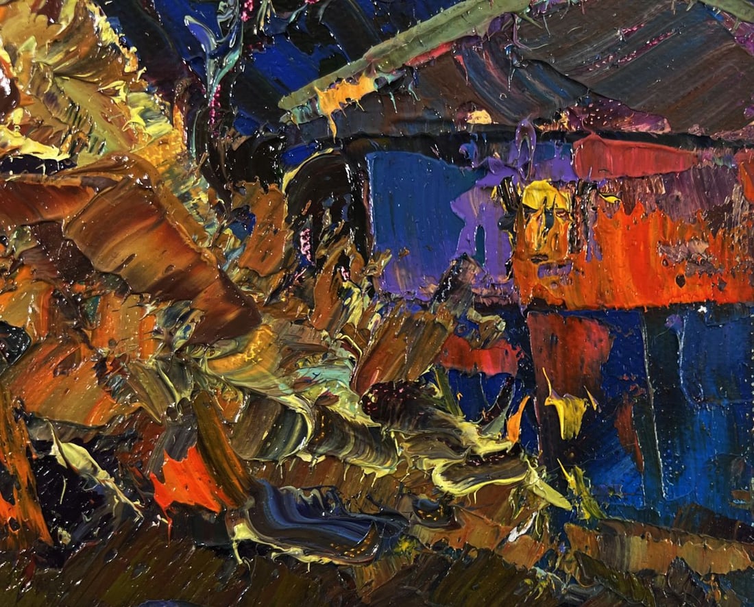 Oil painting Stars twinkle in a calm sky Oksana Ivanyuk - 5