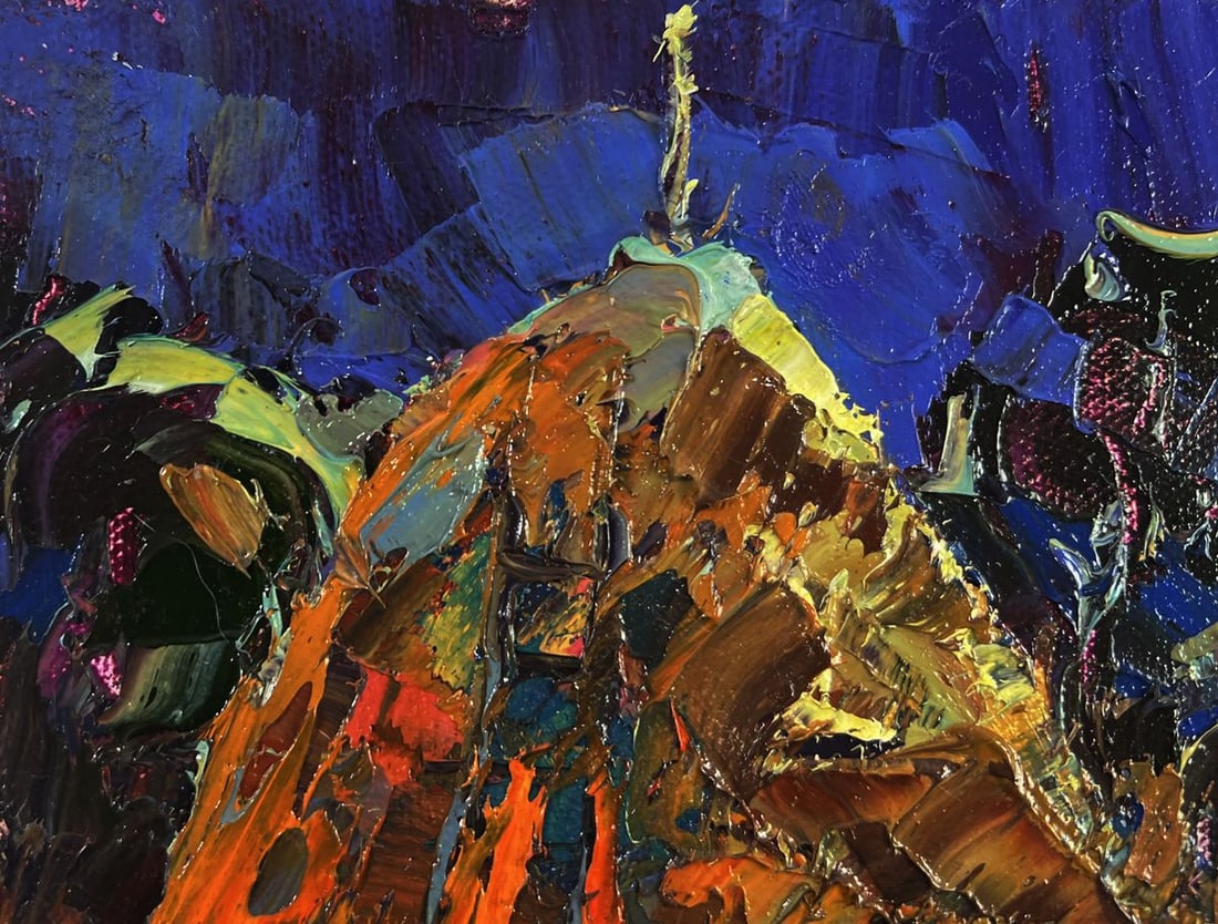 Oil painting Stars twinkle in a calm sky Oksana Ivanyuk - 7