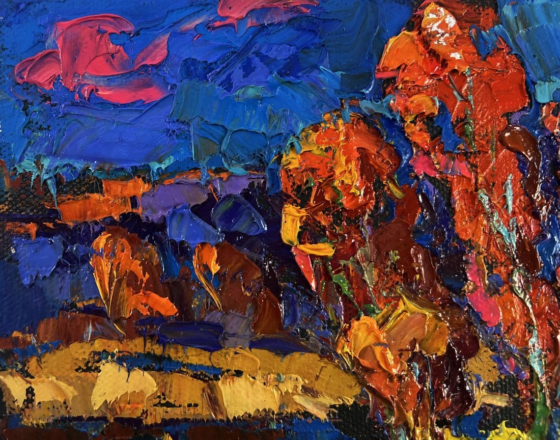 Oil painting Melody of the wind and whispers Oksana Ivanyuk - 7