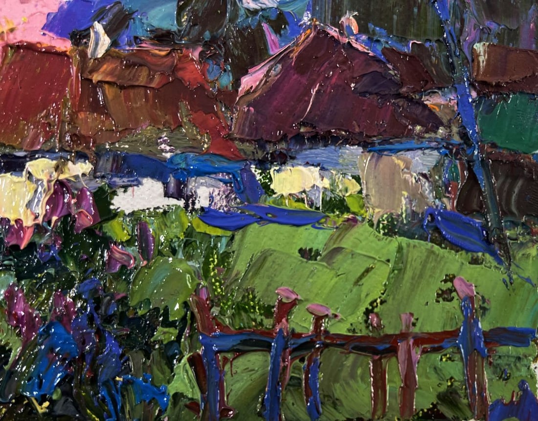 Oil painting The beam fades leaving the world Oksana Ivanyuk - 5