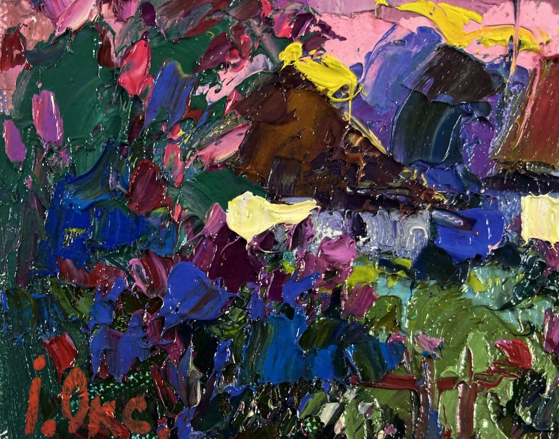 Oil painting The beam fades leaving the world Oksana Ivanyuk - 6