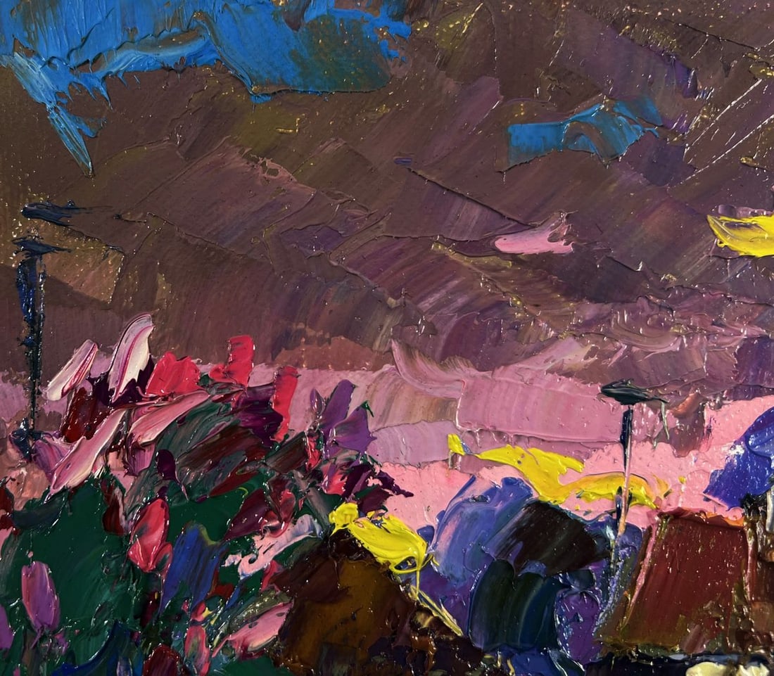 Oil painting The beam fades leaving the world Oksana Ivanyuk - 7